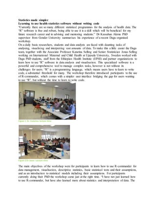 Statistics Made Simpler(R-commander Workshop)-Short story | DOCX ...
