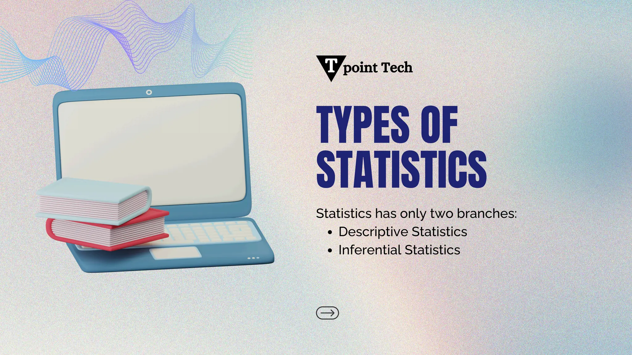TYPES OF
STATISTICS
Statistics has only two branches:
Descriptive Statistics
Inferential Statistics
point Tech
T
 