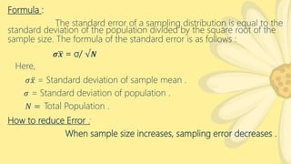 Sampling distribution | PPTX