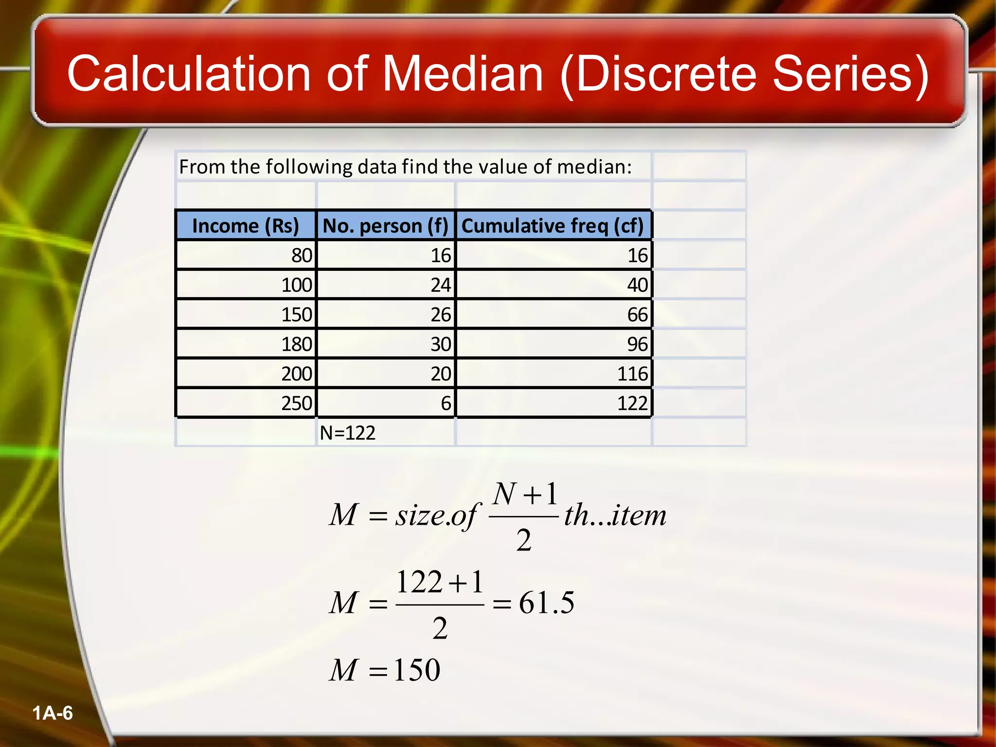 Statistics (Mean, Median, Mode) | PPT