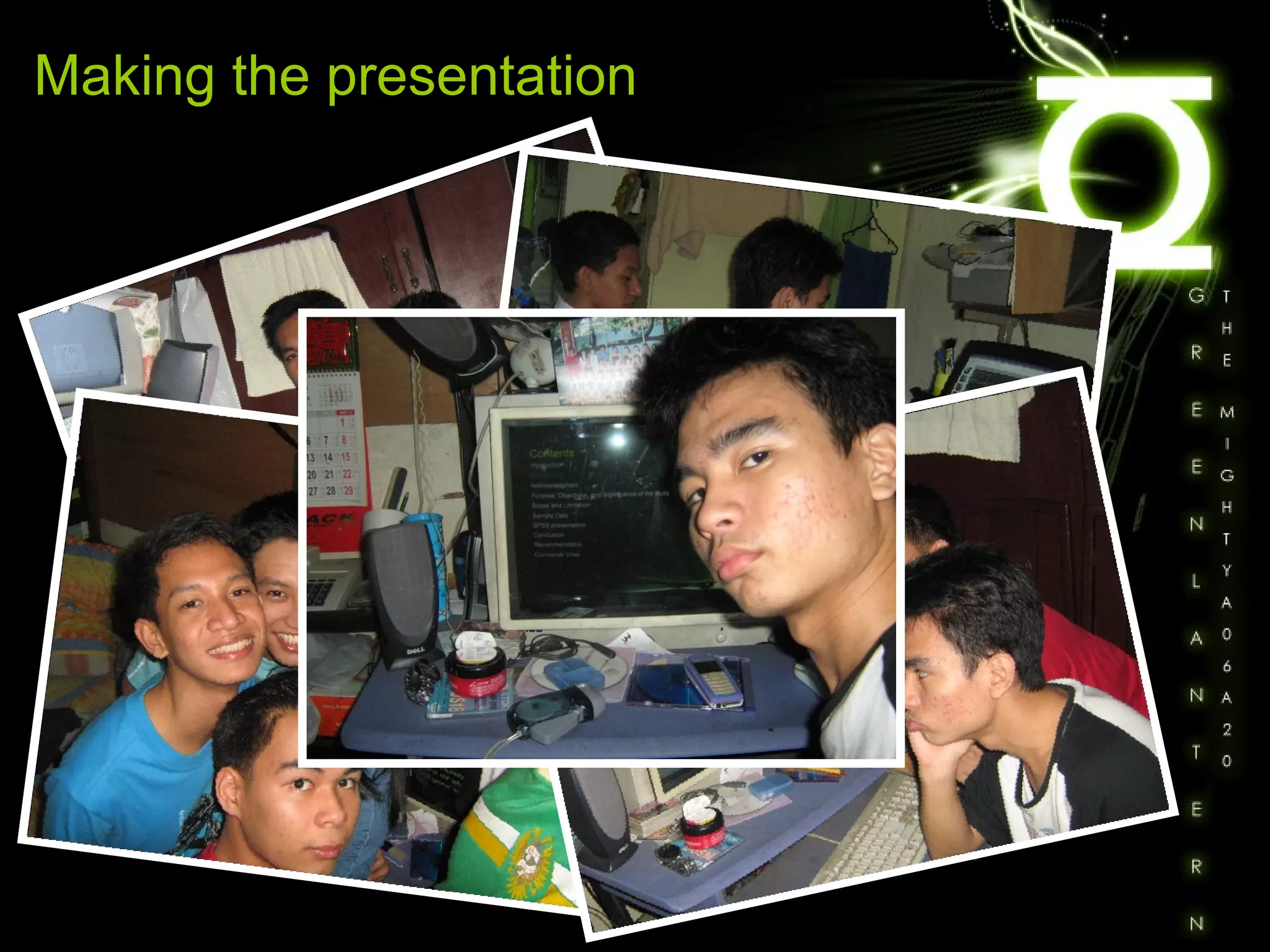 Making the presentation 