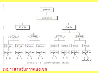 เหมาะสำา หรับ การแบ่ง เขต

 
