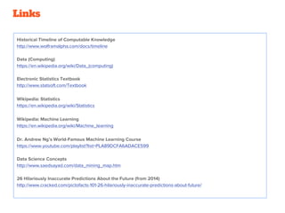 Wikipedie Machine Learning Statistics vs machine learning | PPTX