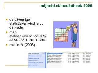 mijnnhl.nl/mediatheek 2009 ,[object Object],[object Object],[object Object]