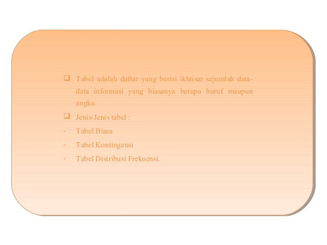 Statistik Penyajian Data dalam bentuk diagram tabel dan 