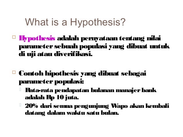 Statistik 1 8 Uji Hipothesis Satu Sample