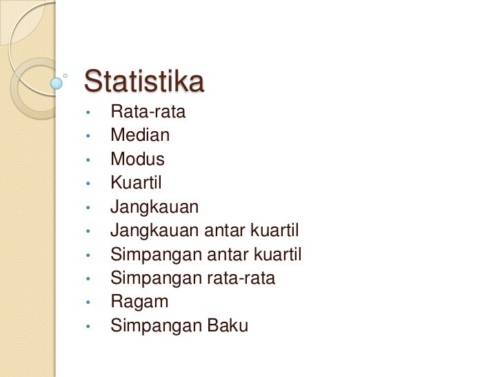 Rumus Statistika 