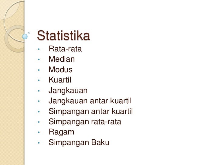 Rumus Statistika Rumus Statistika