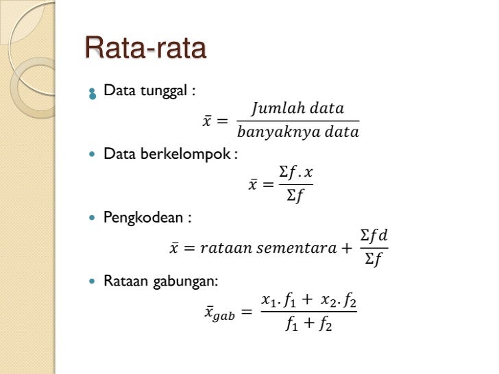 Rumus Statistika