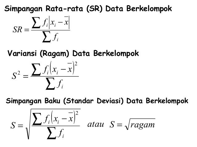 Rumus Kuartil Data Berkelompok