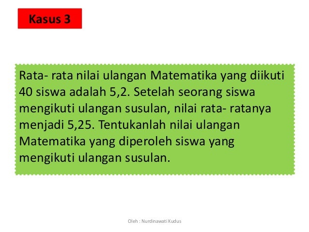 Statistika Rata Rata Gabungan