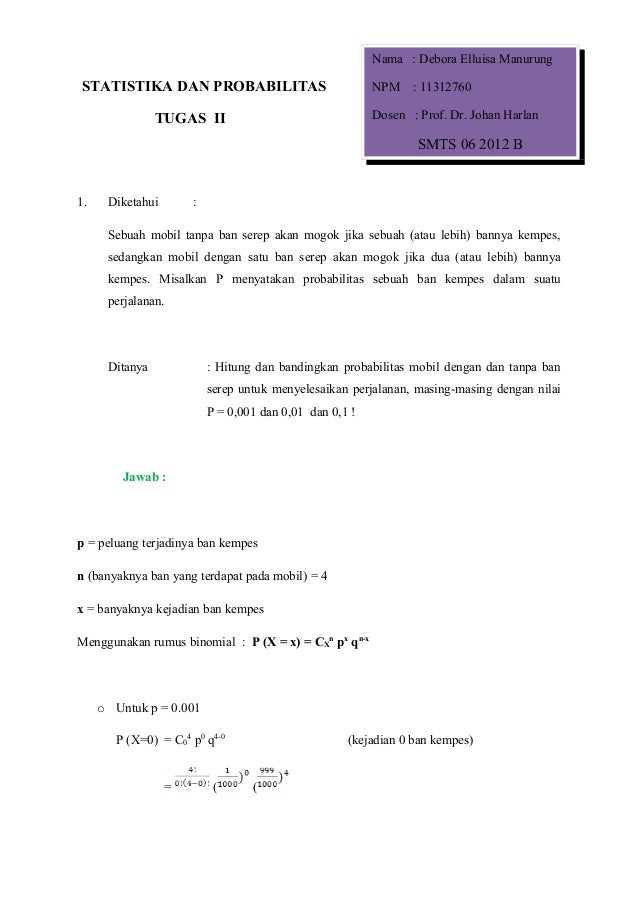 Probabilitas Dan Statistika Ebooking Probabilitas Dan Statistika Ebooking