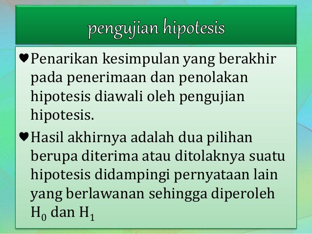 Statistika dasar uji hipotesis {ppt}