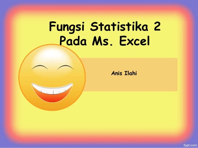Statistika Ms Excel