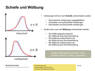 Seite 80
Fachbereich Wirtschaftswissenschaften
Explorative Datenanalyse:
Verteilungsmaße
Teil V
Sommersemester 2016
Christian Reinboth, Dipl.-Wi.Inf.(FH)
 