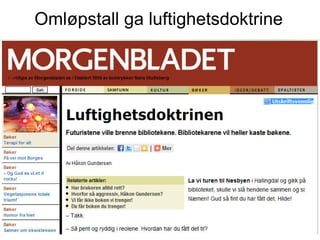 Omløpstall ga luftighetsdoktrine
 