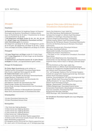 Statistik, Tätigkeitsbericht 2010