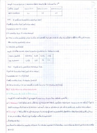 Statistiques 1ére année lycée