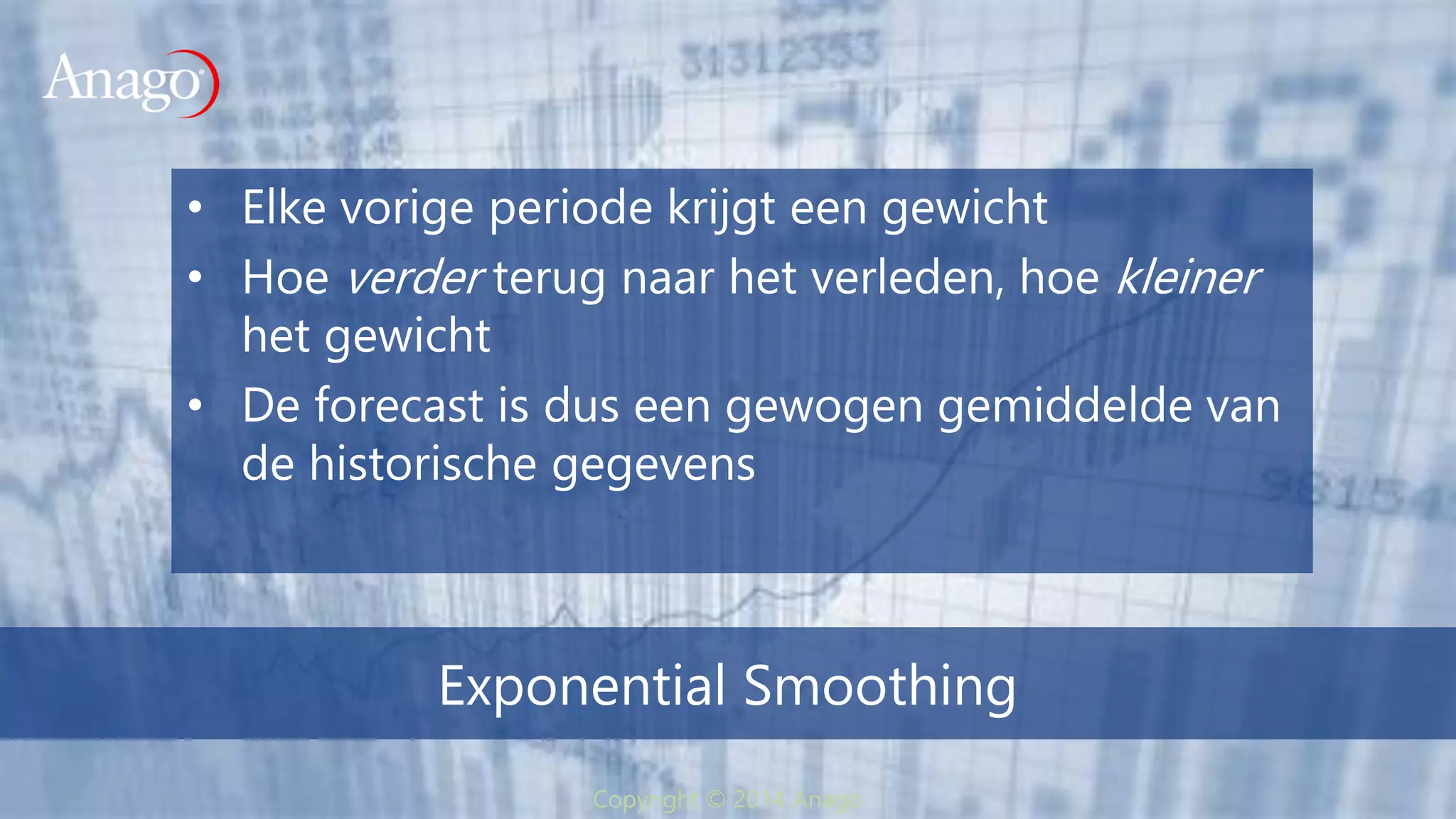 Statistische forecasting methoden & technieken | PPT