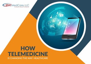 HOW
TELEMEDICINE
IS CHANGING THE WAY HEALTHCARE
 