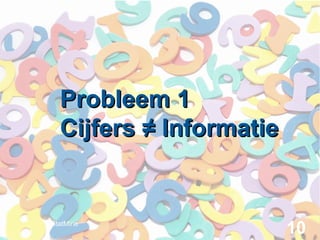 Probleem 1
Cijfers ≠ Informatie

StatMine

10

 