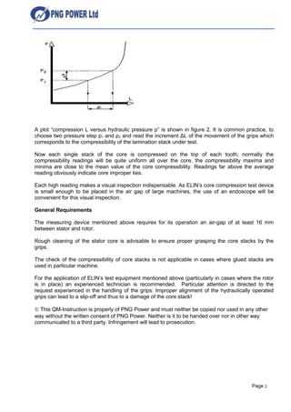 Stator core compr test | DOC | Automotive