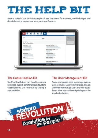 StatPro Revolution brochure - Summer 2012
