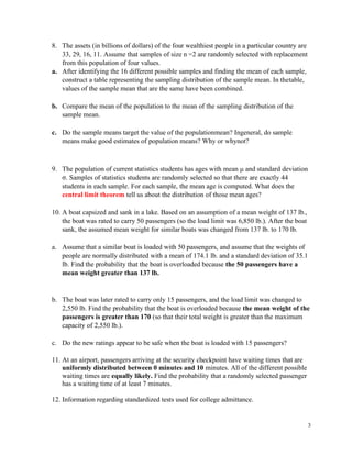 Practice Test Chapter 6 (Normal Probability Distributions) | PDF