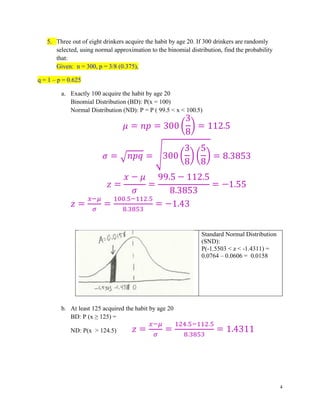 Solution to the Practice Test 3A, Chapter 6 Normal Probability ...