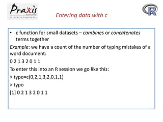 C Function In R Statistics with R | PPTX