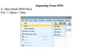 python read spss file open spss file python – kfpt... Statrting spss | PPTX