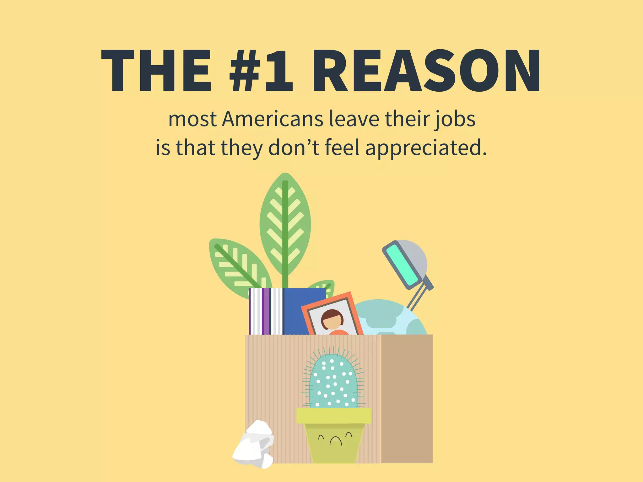 THE #1 REASON
most Americans leave their jobs
is that they don’t feel appreciated.
 
