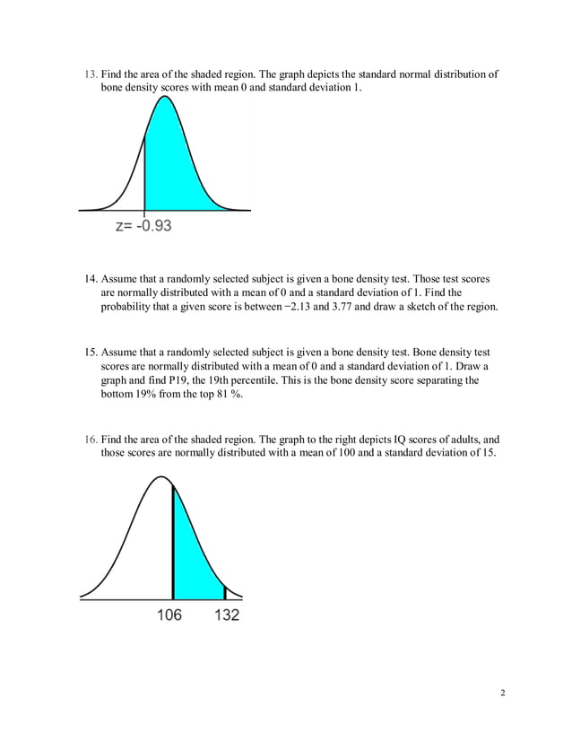 Practice test 3A, Normal Probability Distribution | PDF