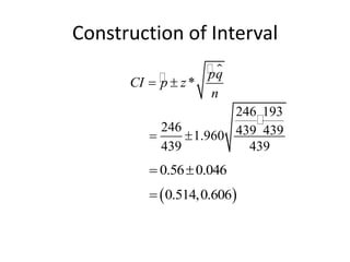 Construction of Interval