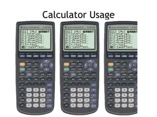 Calculator Usage