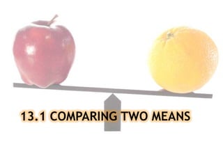13.1 Comparing Two Means