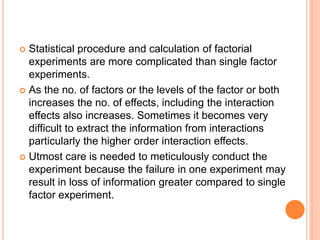 Factor In Science presentation of factorial experiment 3*2 | PPTX