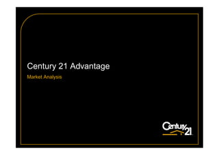 Century 21 Advantage
Market Analysis
 