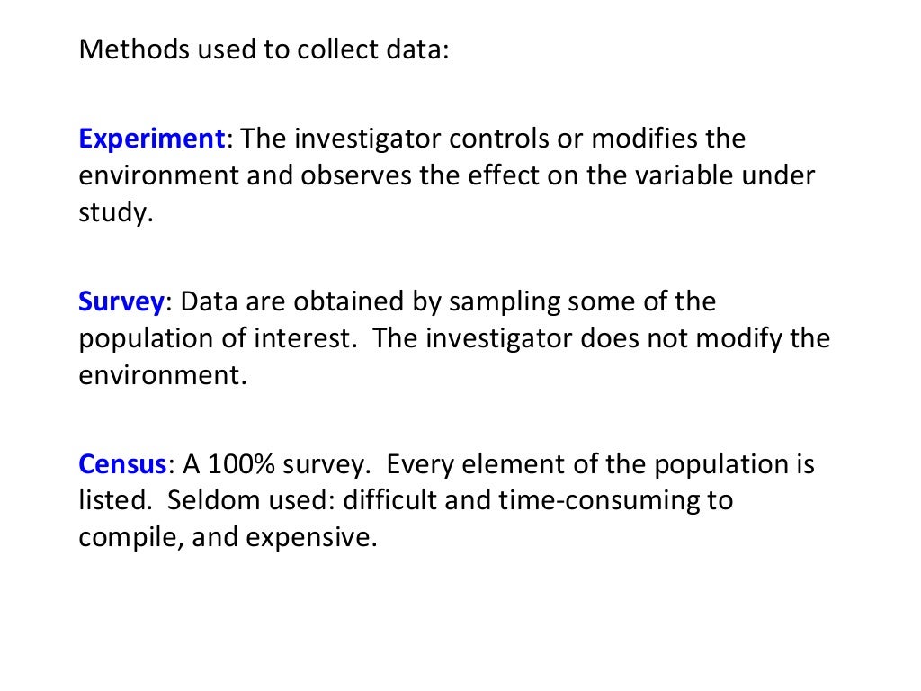 Statistics Vocabulary Chapter 1