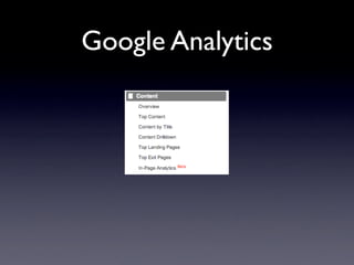 Google Analytics
 