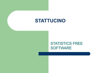 STATTUCINO  STATISTICS FREE SOFTWARE 