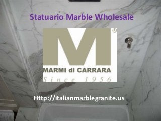 Statuario Marble Wholesale

Http://italianmarblegranite.us

 