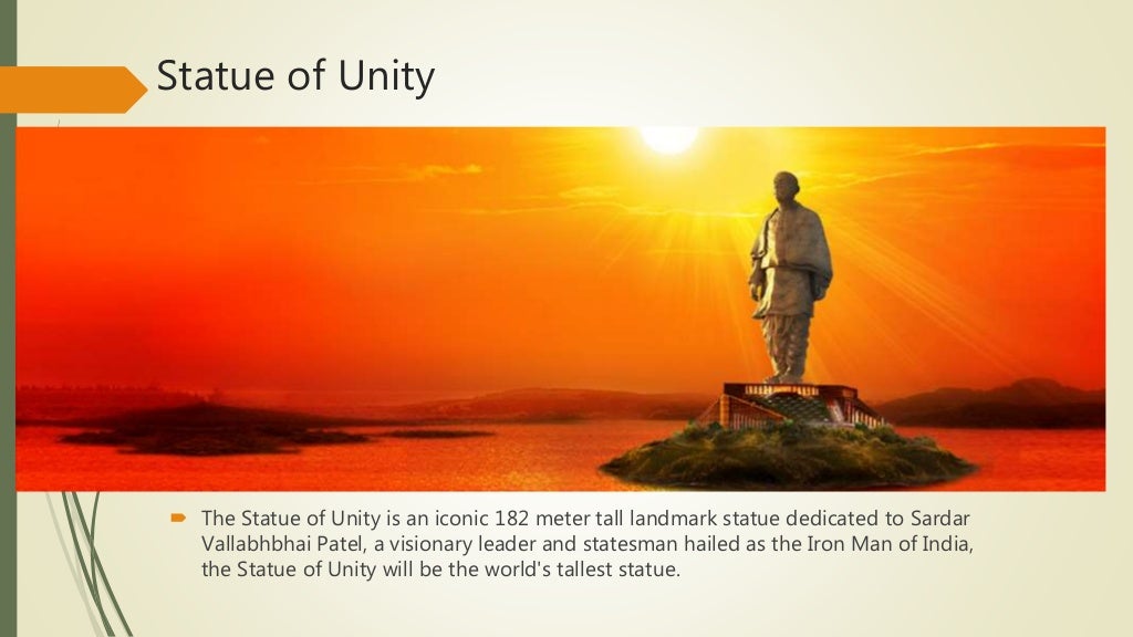 statue of unity powerpoint presentation