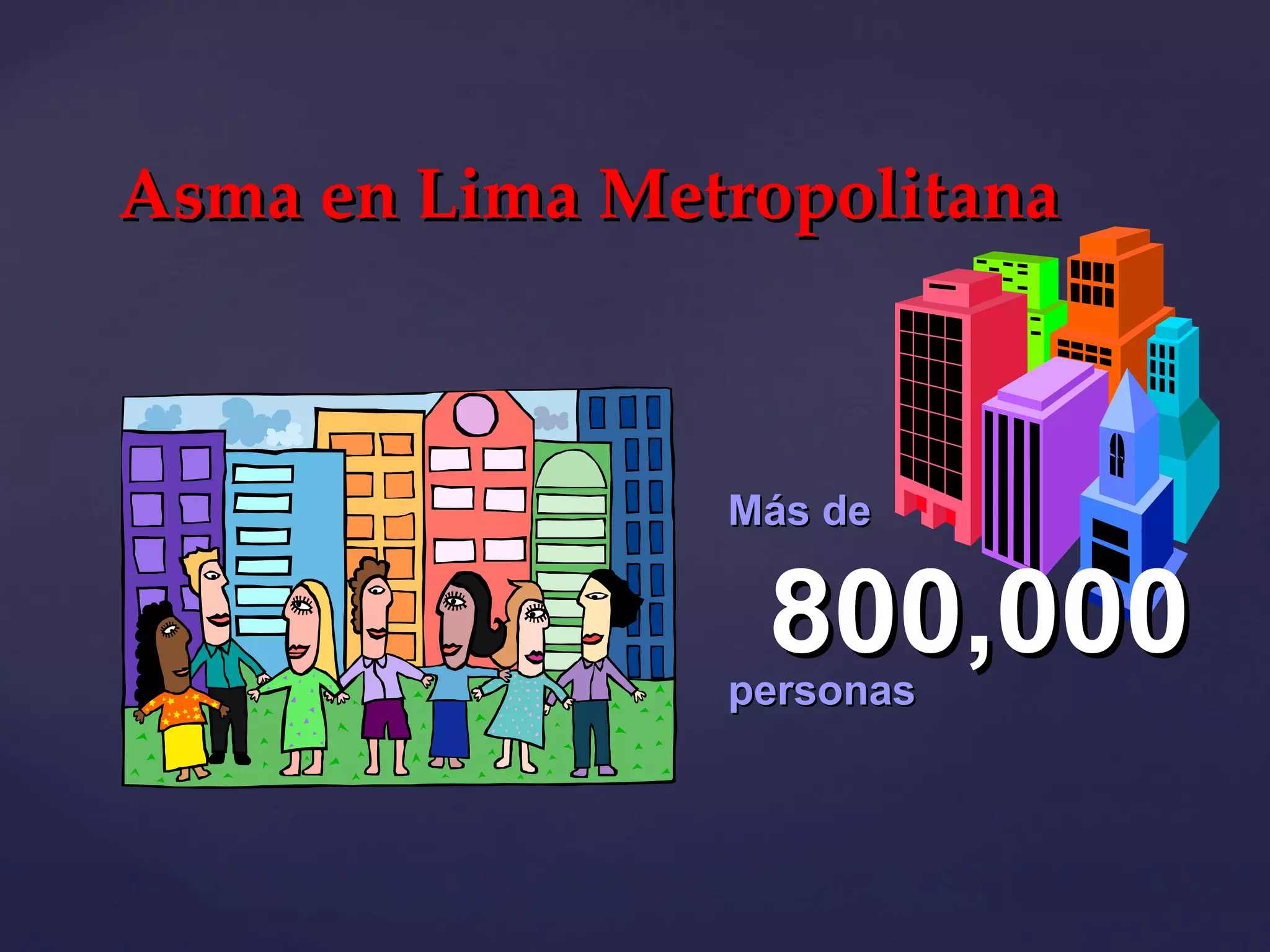 Asma en Lima Metropolitana Más de 800,000 personas 