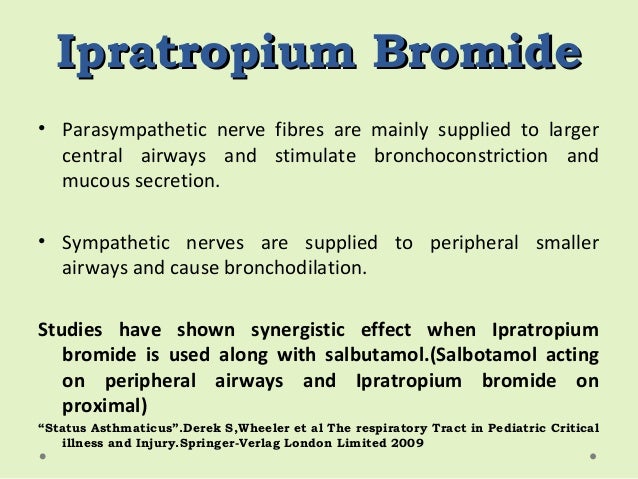 Ipratropium Bromide Albuterol Side Effects