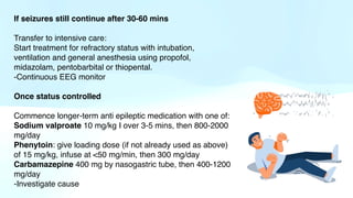 Propflo Status Status Epilepticus lecture of Pediatrics | PDF