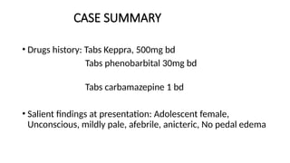 status epilepticus with case summaries and treatment | PPTX