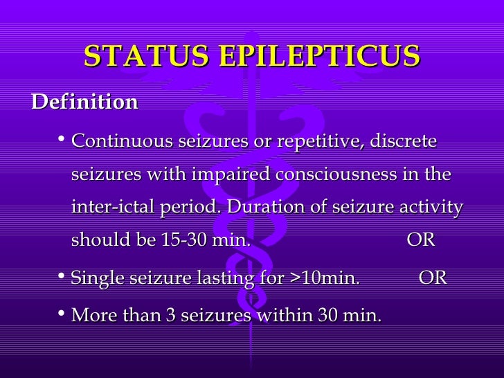 Status epilepticus ninad