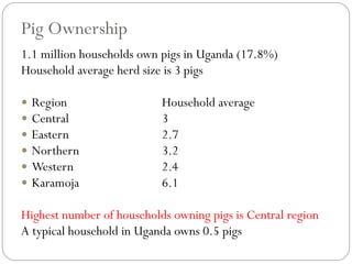 Overview of African Swine Fever (ASF) Impact and surveillance in Uganda