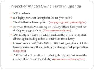 Overview of African Swine Fever (ASF) Impact and surveillance in Uganda